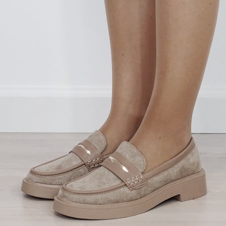 Mocasini si balerini - Mocasini dama kaki deschis tip loafers 1535 03