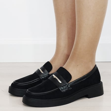Mocasini si balerini - Mocasini dama negri tip loafers 1535 03