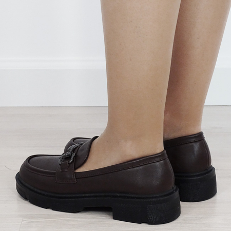 Mocasini maro de tip loafers DYH9893 01 [2]