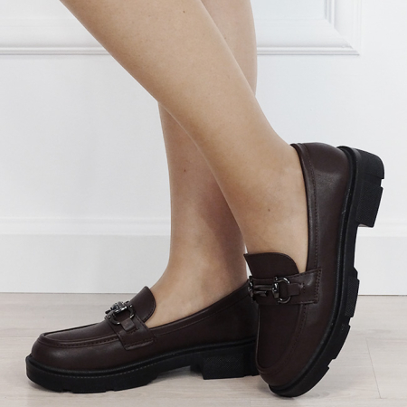 Mocasini maro de tip loafers DYH9893 01 [1]