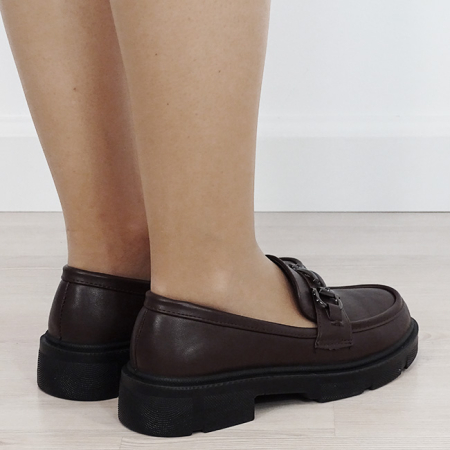 Mocasini maro de tip loafers DYH9893 01 [4]