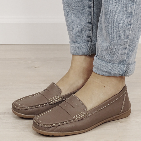 Mocasini maro din piele naturala 5128 M4 [1]