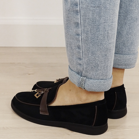 Mocasini negri de tip loafers 1502 01 [2]