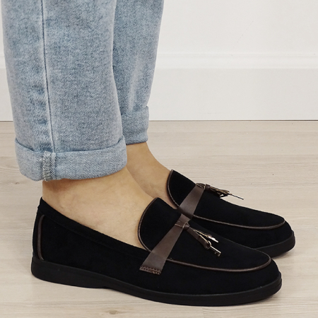 Mocasini negri de tip loafers 1502 01 [5]