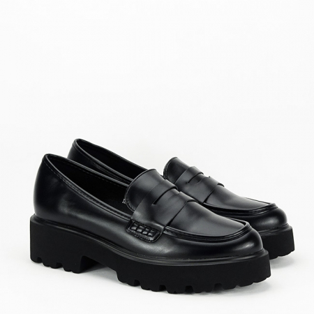 Mocasini negri de tip loafers H8-359 M2 [5]