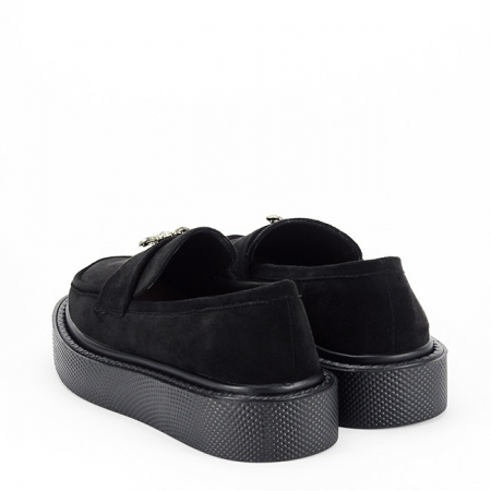 Mocasini negri din velur 6680 M2 [2]