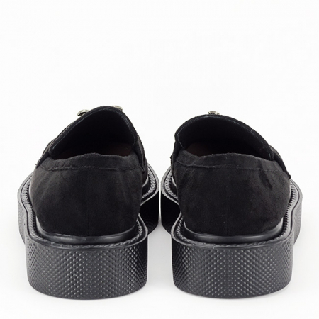 Mocasini negri din velur 6680 M2 [3]