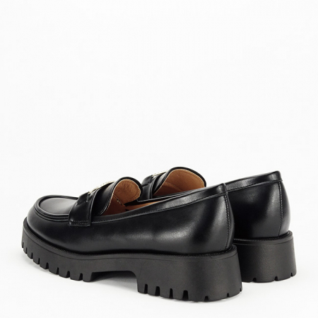 Mocasini negrii de tip loafers FN653 M2 [2]