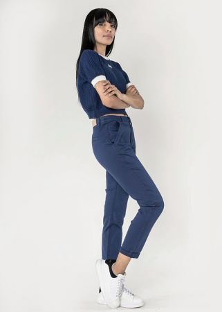 Pantaloni bleumarin Chino Nina Carter J250 M10 [3]
