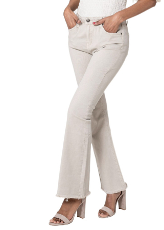 Pantaloni crem Evazati Nina Carter J230-25 M7 [4]