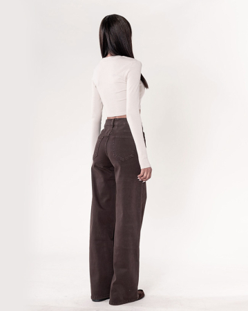 Pantaloni maro Evazati Nina Carter J251-79 M9 [4]