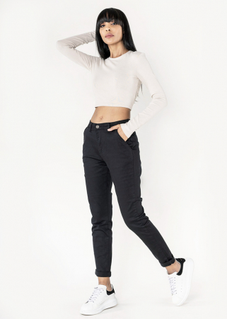 Noutati - Pantaloni negri Chino Nina Carter J250 M10
