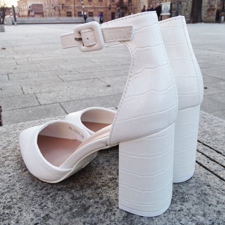 Pantofi albi cu imprimeu Larra 02 [3]