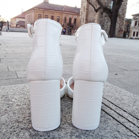 Pantofi albi cu imprimeu Larra 02 [4]