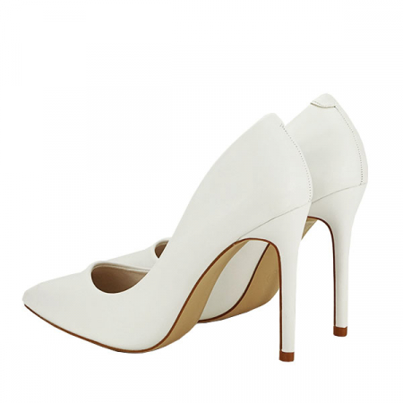 Pantofi albi eleganti H1011 03 [3]