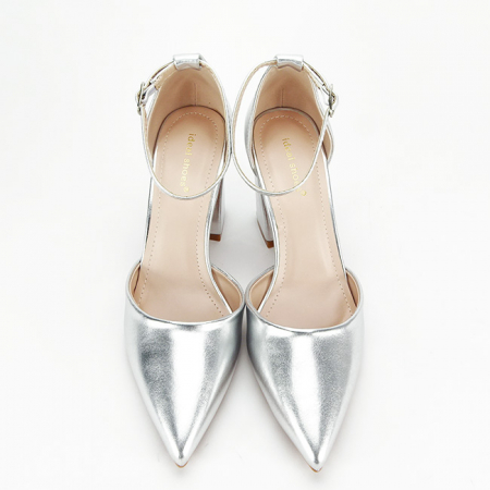 Pantofi argintii eleganti 8707 04 [6]