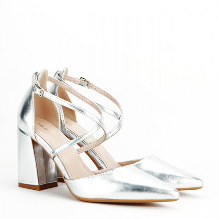 Pantofi argintii eleganti 8710 04 [5]