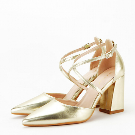 Pantofi aurii eleganti 8710 04 [1]