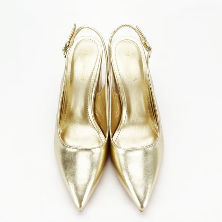 Pantofi aurii eleganti 8711 04 [6]