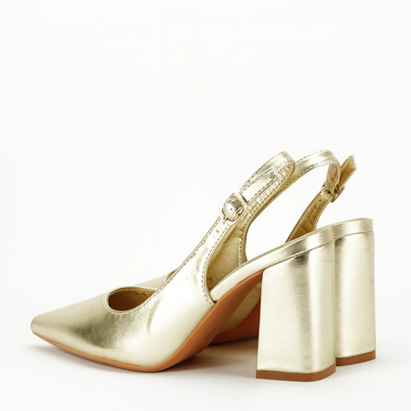 Pantofi aurii eleganti 8711 04 [2]