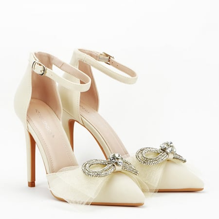 Pantofi bej cu funda 6831 01 [5]