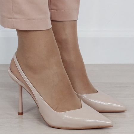 Pantofi bej de lac 5539 01 [5]