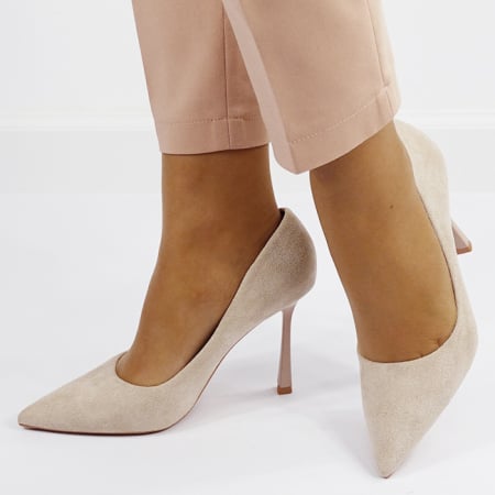 Pantofi bej eleganti D-1283 04 [3]
