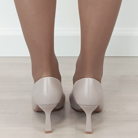 Pantofi bej eleganti D-1290 02 [4]