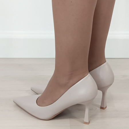 Pantofi bej eleganti D-1290 02 [3]