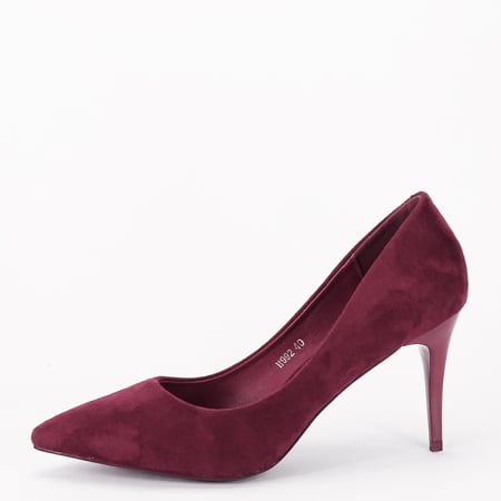 Pantofi cu toc - Pantofi bordo eleganti H992 03