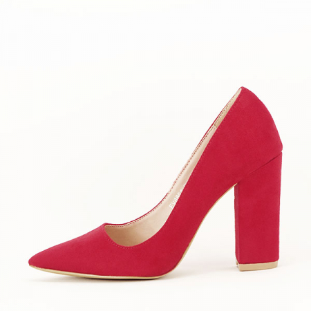 Pantofi - Pantofi cu toc rosii Leila