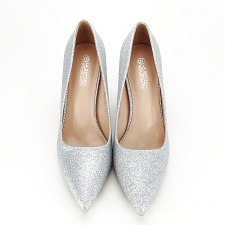 Pantofi eleganti argintii BHH7651 01 [2]