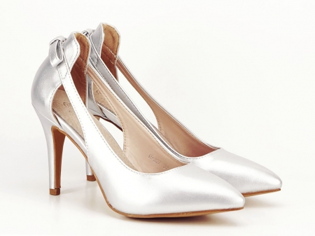 Pantofi eleganti argintii Maria [3]