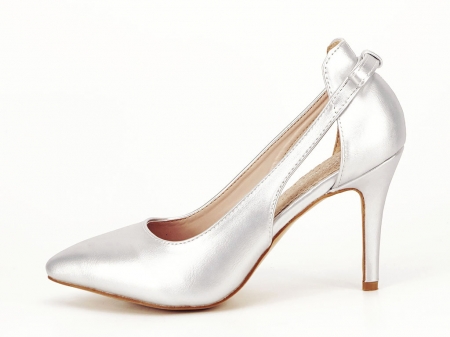 Pantofi eleganti argintii Maria [0]