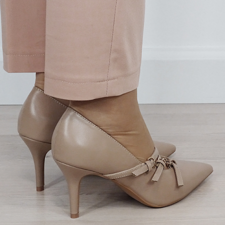 Pantofi eleganti kaki deschis 5509 01 [4]