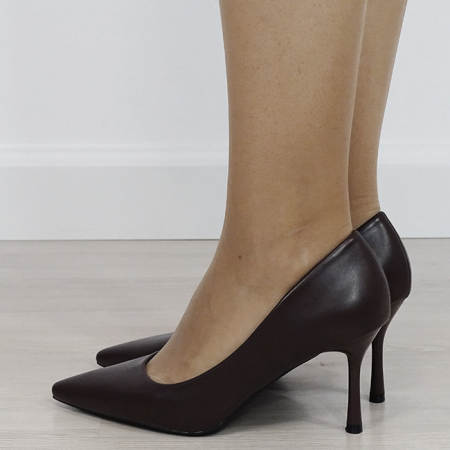 Pantofi eleganti maro de damă D-1295 04 [2]