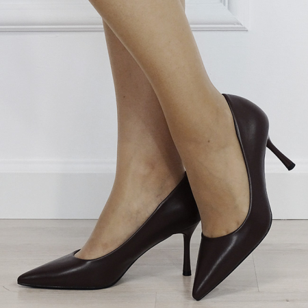 Pantofi eleganti maro de damă D-1295 04 [1]