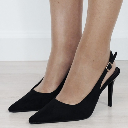 Pantofi eleganti negri cu toc subtire 5001 01 [1]
