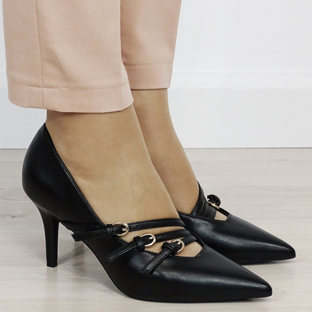 Pantofi eleganti negri deschis 5509 01 [5]