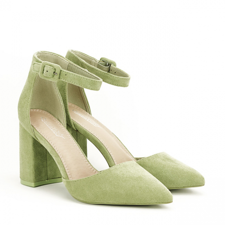 Pantofi eleganti verde fistic Olivia 02 [2]