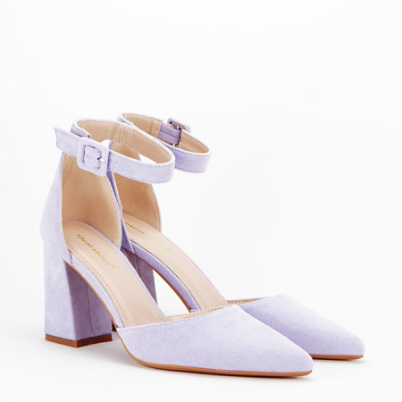 Pantofi mov deschis decupati 8708 04 [5]