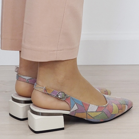 Pantofi multicolor comozi din piele naturala BY6889-4 02 [4]