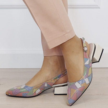 Pantofi multicolor comozi din piele naturala BY6889-4 02 [1]