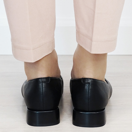 Pantofi negri comozi din piele naturala BY6921-2 03 [3]