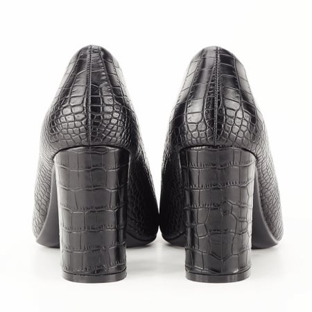 Pantofi negri cu imprimeu Dalma 04 [3]
