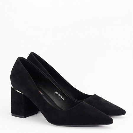 Pantofi negri eleganti YES-1808 02 [2]