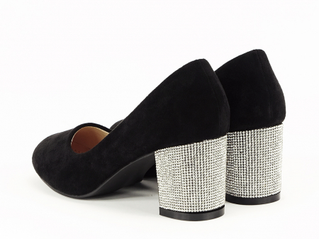 Pantofi negri eleganti cu toc comod Brenda [5]