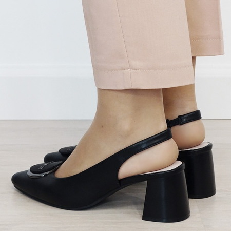 Pantofi negru eleganti din piele naturala BY6887-1 03 [2]