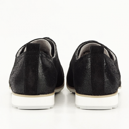 Pantofi oxford din piele naturala negri Selena 01 [3]