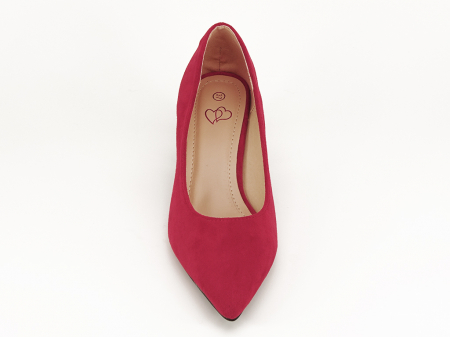 Pantofi rosii cu toc mic de 5,5 cm Ioana [6]